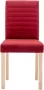 VidaXL Eetkamerstoelen 6 St Stof Wijnrood - Thumbnail 4