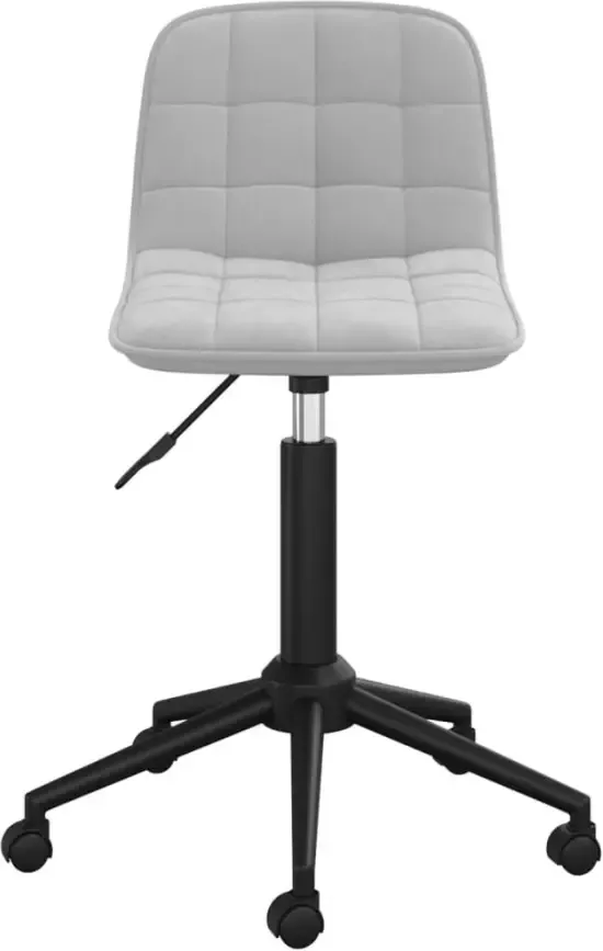 VidaXL -Eetkamerstoelen-draaibaar-2-st-fluweel-lichtgrijs - Foto 4