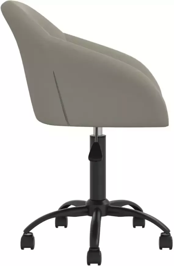 VidaXL -Eetkamerstoelen-draaibaar-2-st-fluweel-lichtgrijs - Foto 16