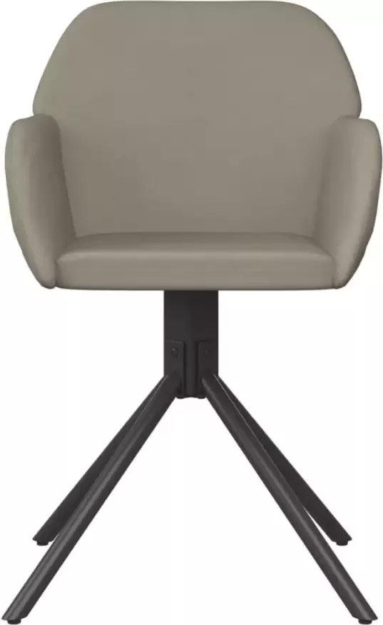 VidaXL -Eetkamerstoelen-draaibaar-2-st-fluweel-lichtgrijs - Foto 3
