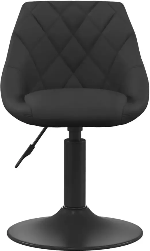 VidaXL -Eetkamerstoelen-draaibaar-4-st-fluweel-zwart - Foto 3