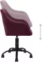 VidaXL Eetkamerstoelen Draaibaar 4 St Stof Paars - Thumbnail 4