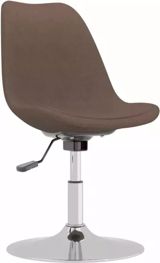 VidaXL -Eetkamerstoelen-draaibaar-6-st-stof-taupe - Foto 4