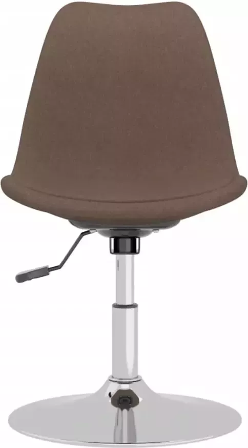 VidaXL -Eetkamerstoelen-draaibaar-6-st-stof-taupe - Foto 3