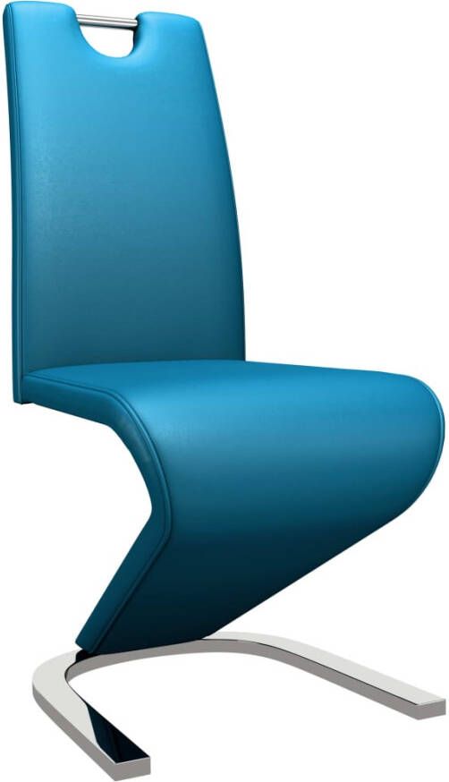 VidaXL -Eetkamerstoelen-met-zigzag-vorm-2-st-kunstleer-blauw - Foto 4