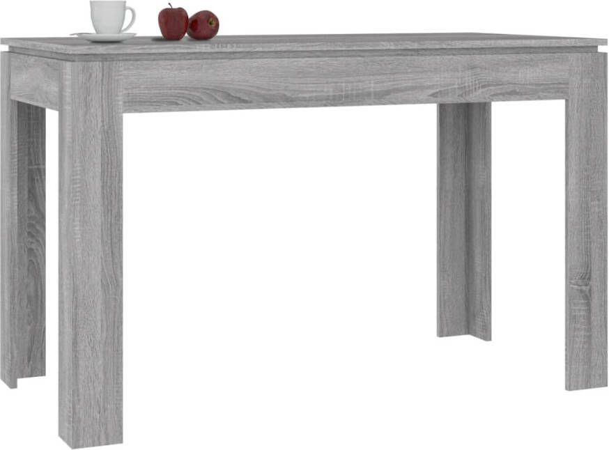 VidaXL -Eettafel-120x60x76-cm-bewerkt-hout-grijs-sonoma-eikenkleurig - Foto 4