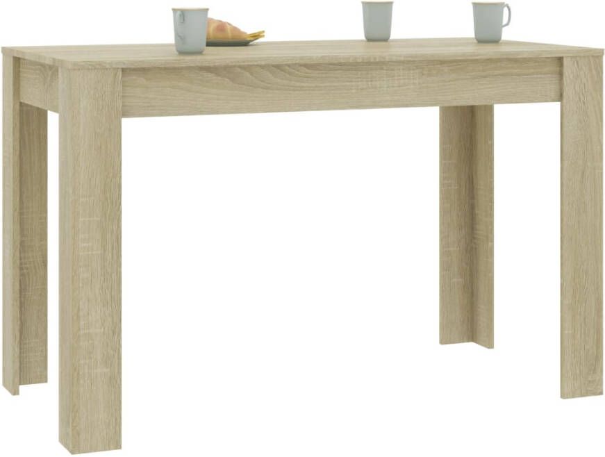 VidaXL -Eettafel-120x60x76-cm-bewerkt-hout-sonoma-eikenkleurig - Foto 3