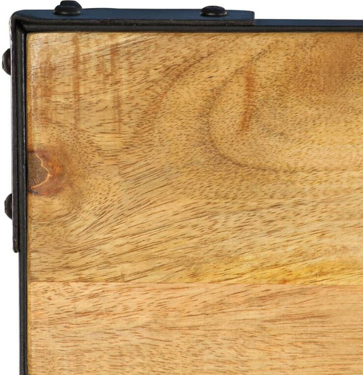 Vida XL Eettafel 140x140x76 cm massief mangohout SKU: V246628 - Foto 2