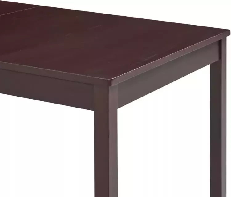 VidaXL -Eettafel-140x70x73-cm-grenenhout-donkerbruin