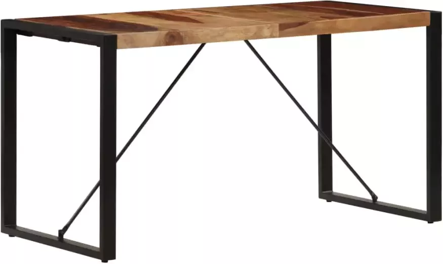 VidaXL -Eettafel-140x70x75-cm-massief-sheeshamhout - Foto 5