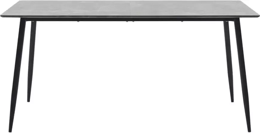 VIDAXL Eettafel 140x70x75 cm MDF grijs