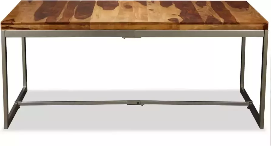 VidaXL -Eettafel-180-cm-massief-sheeshamhout-en-staal - Foto 5