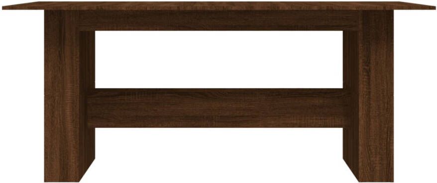 VidaXL -Eettafel-180x90x76-cm-bewerkt-hout-bruineikenkleurig - Foto 4