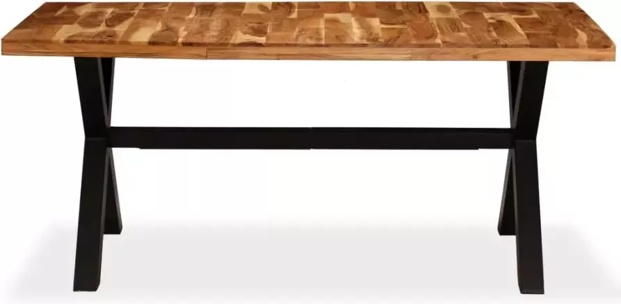 Vida XL Eettafel 180x90x76 cm massief acacia- en mangohout SKU: V245640 - Foto 5