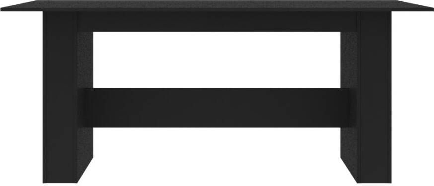 VidaXL -Eettafel-180x90x76-cm-spaanplaat-zwart - Foto 3