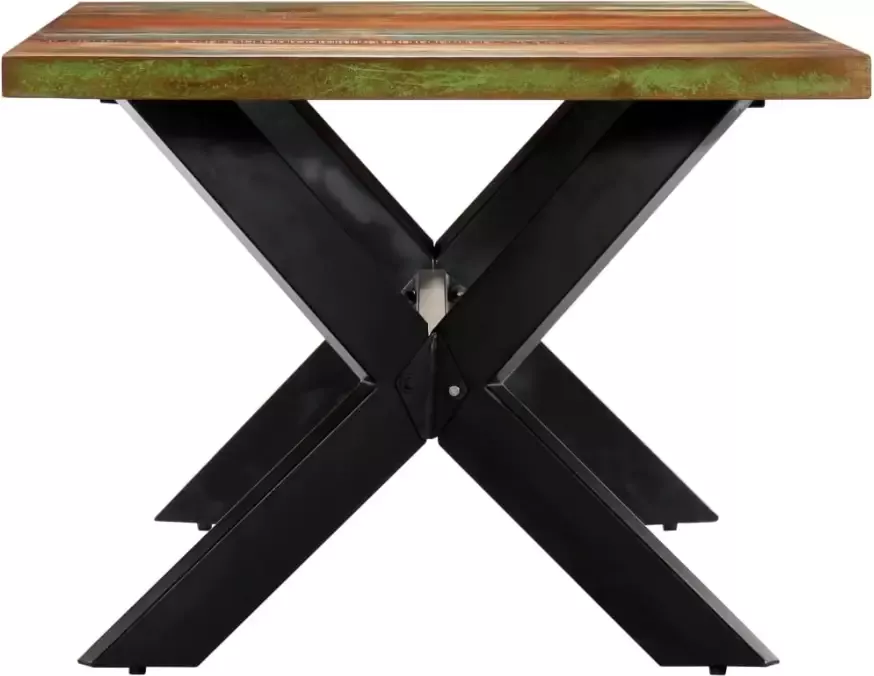 VIDAXL Eettafel 200x100x75 cm massief gerecycled hout