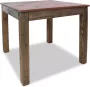 VidaXL Eettafel 82x80x76 cm massief gerecycled hout - Thumbnail 3