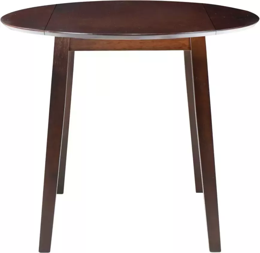 VidaXL -Eettafel-inklapbaar-rond-MDF-bruin - Foto 4