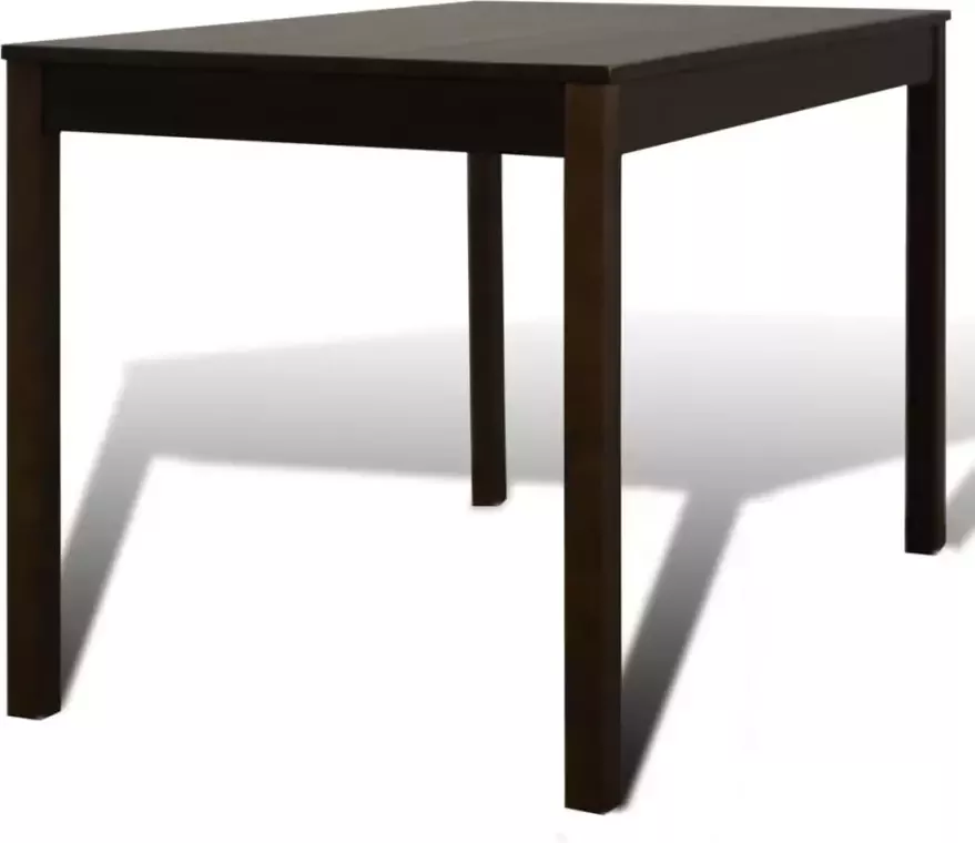Vida XL Eettafel met 4 stoelen hout bruin SKU: V241221 - Foto 3