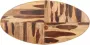 VidaXL Eettafel ovaal 200x100x75 cm acaciahout met sheesham afwerking - Thumbnail 5