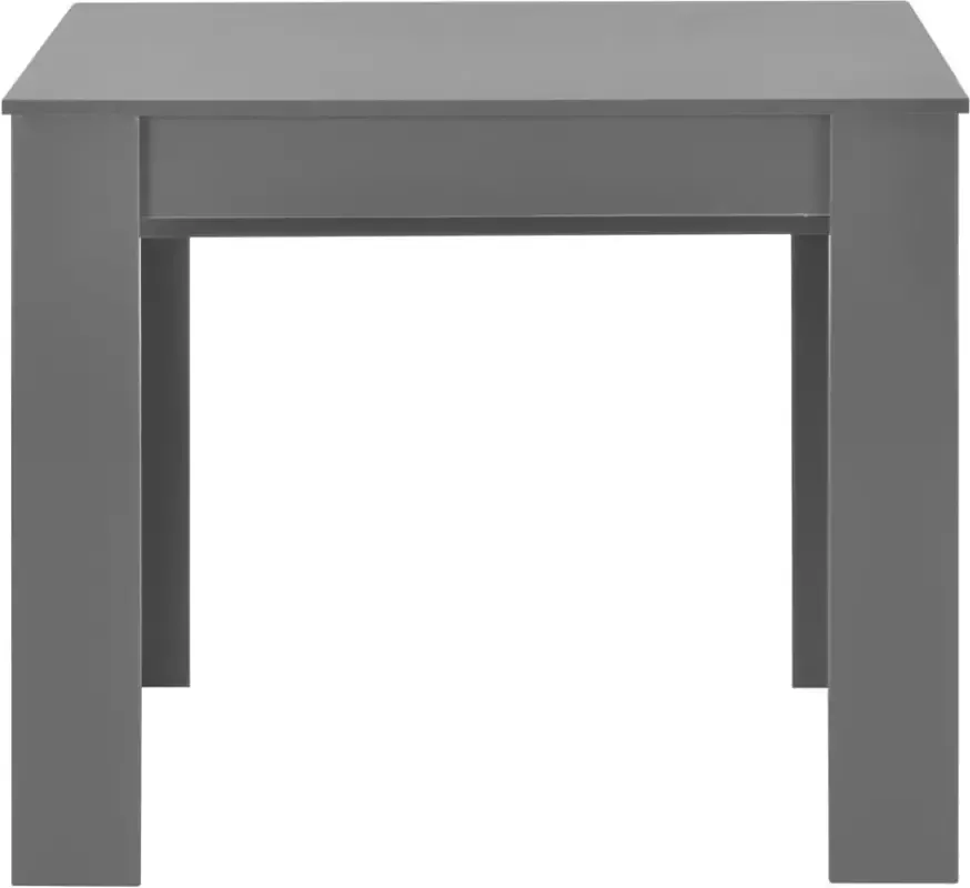 VidaXL -Eettafel-verlengbaar-175x90x75-cm-hoogglans-grijs - Foto 1
