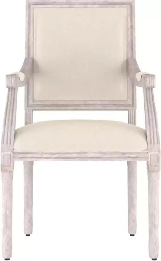 VidaXL Fauteuil 54x59x99 cm linnen beige - Foto 2