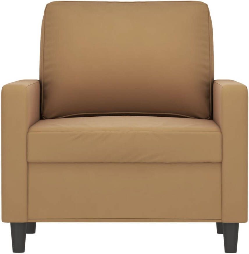 VidaXL Fauteuil Fauteuils Bank Zitstoel Fauteuil 60 cm fluweel bruin - Foto 3