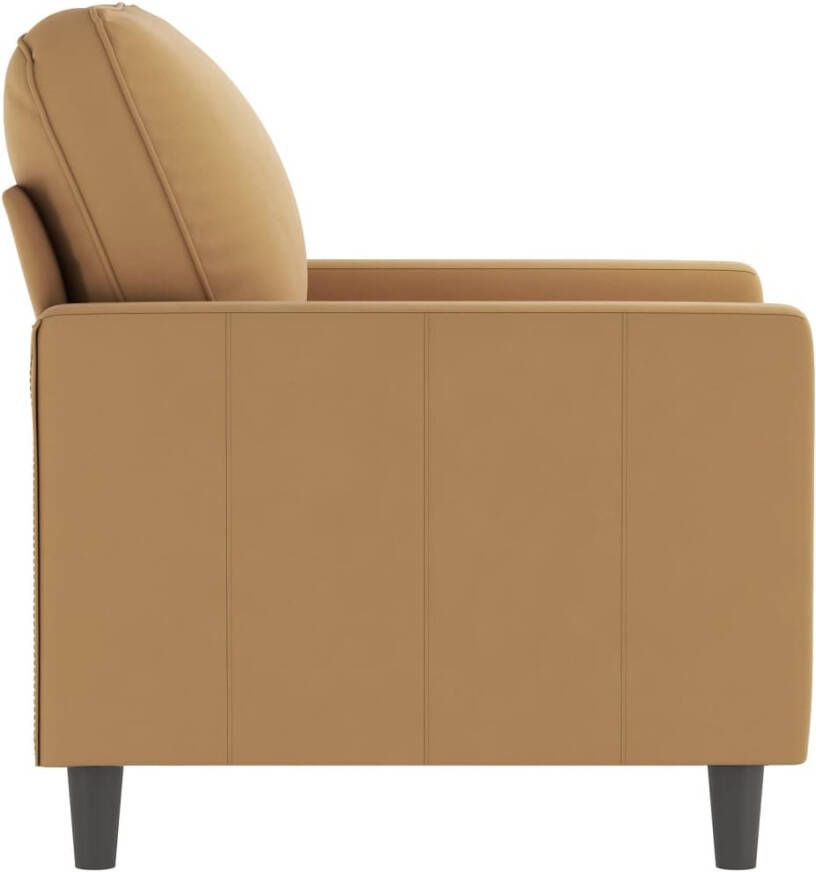 VidaXL Fauteuil Fauteuils Bank Zitstoel Fauteuil 60 cm fluweel bruin - Foto 4