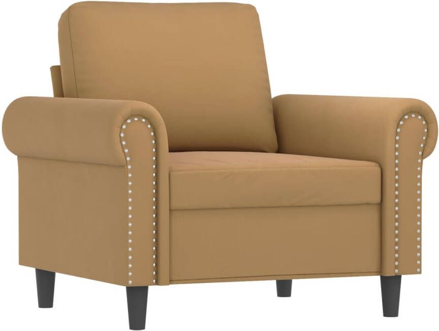 VidaXL Fauteuil 60 cm fluweel bruin - Foto 4