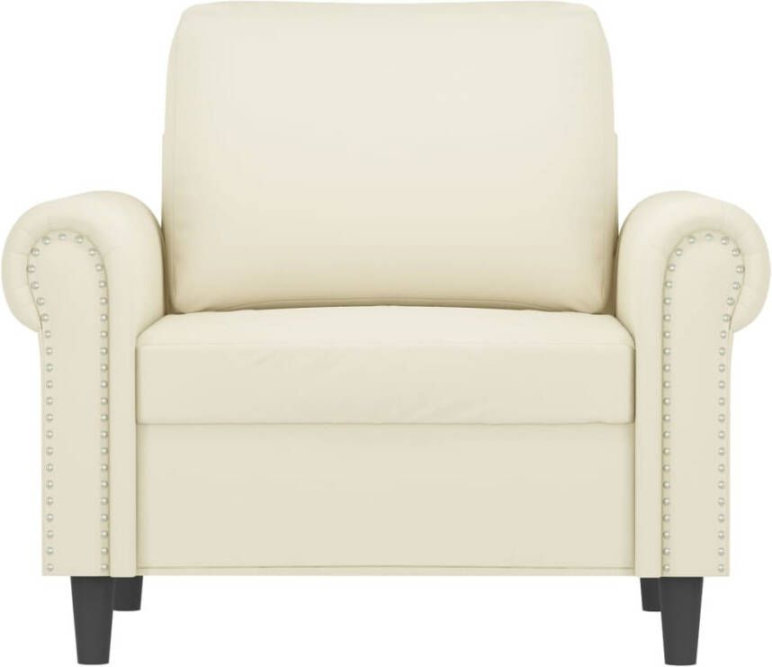 VidaXL Fauteuil 60 cm fluweel crèmekleurig - Foto 7