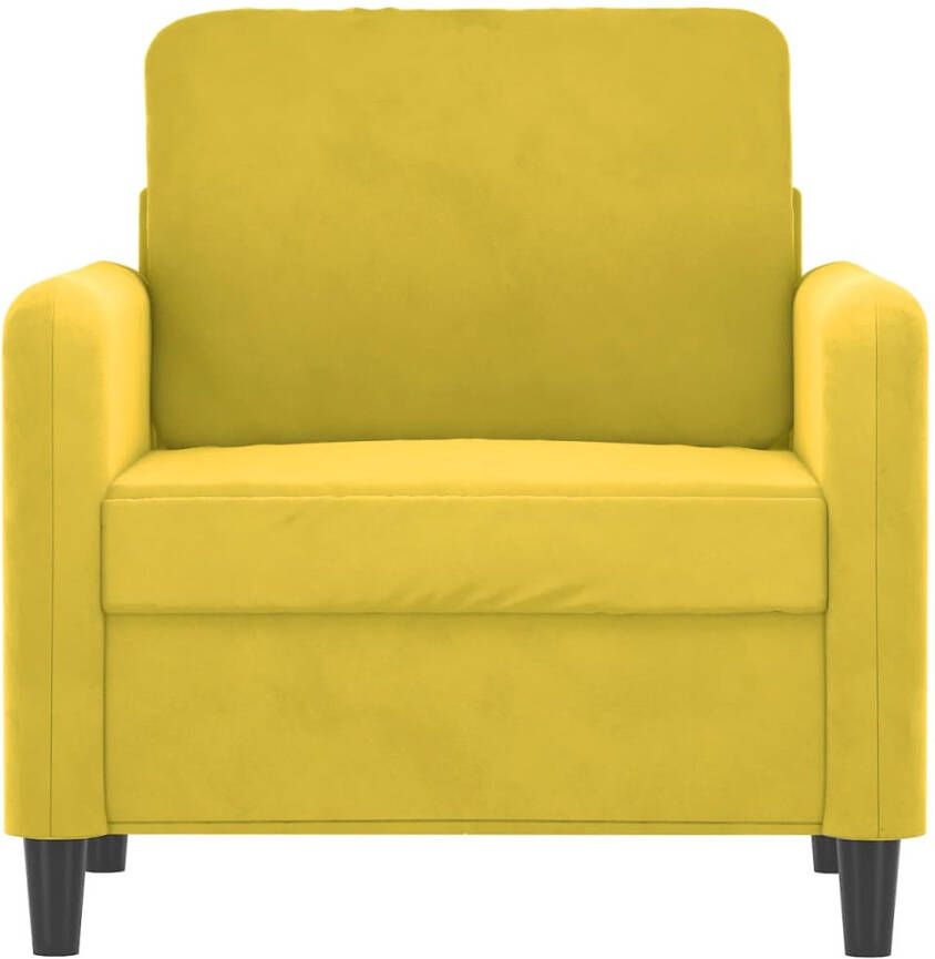 VidaXL Fauteuil 60 cm fluweel geel - Foto 3
