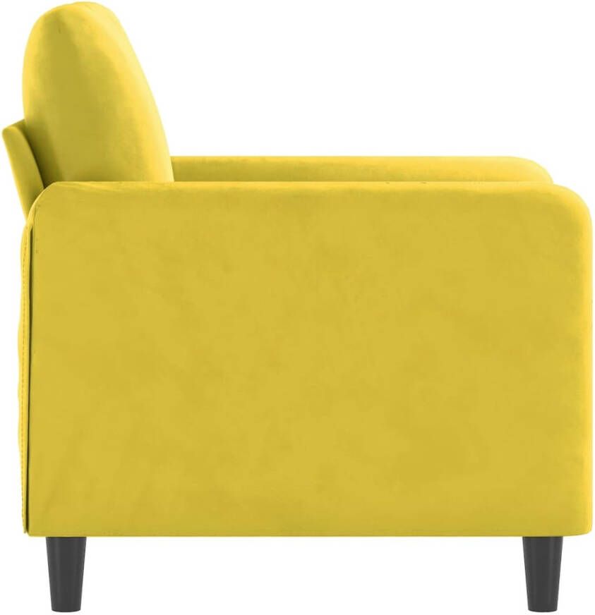 VidaXL Fauteuil 60 cm fluweel geel - Foto 2