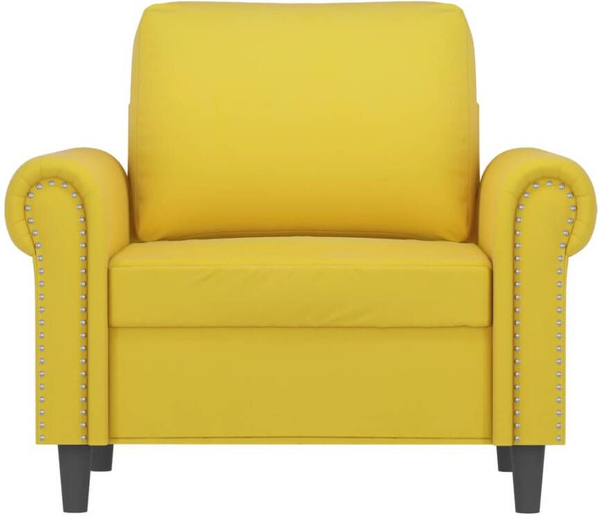 VidaXL Fauteuil 60 cm fluweel geel - Foto 3