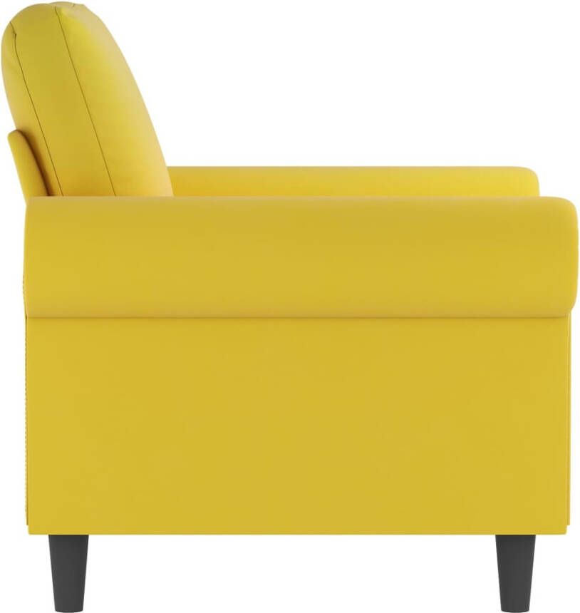 VidaXL Fauteuil 60 cm fluweel geel - Foto 2
