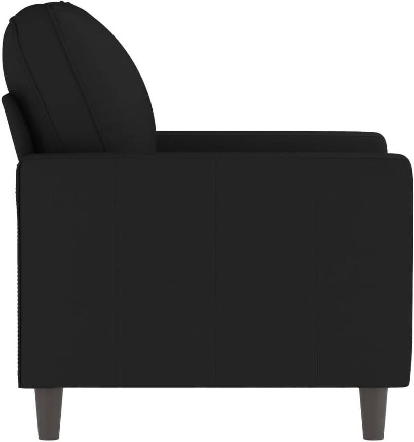 VidaXL Fauteuil 60 cm fluweel zwart - Foto 3
