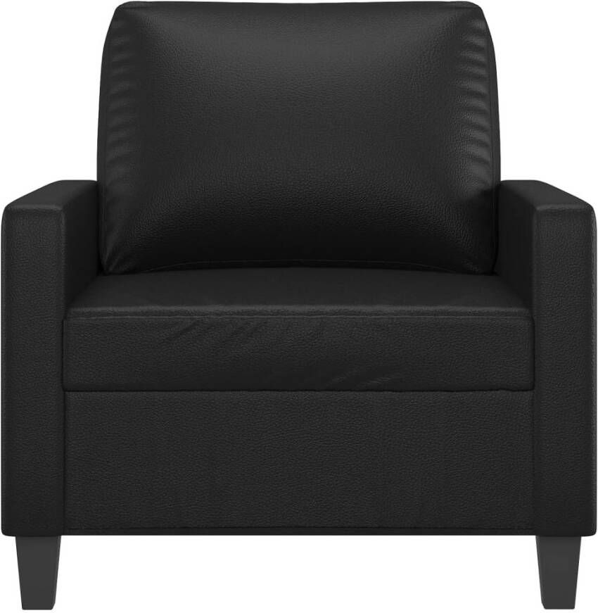 VidaXL Fauteuil 60 cm kunstleer zwart - Foto 2