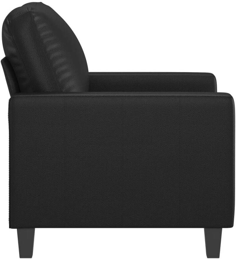 VidaXL Fauteuil 60 cm kunstleer zwart - Foto 3