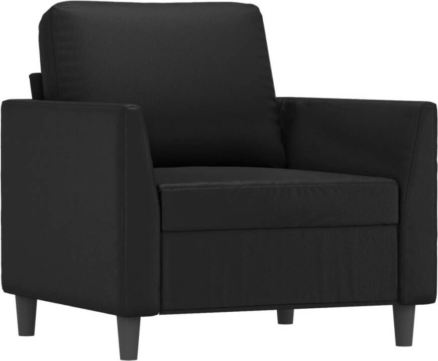 VidaXL Fauteuil 60 cm kunstleer zwart - Foto 4