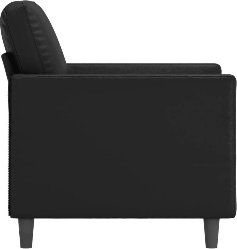 VidaXL Fauteuil 60 cm kunstleer zwart - Foto 3