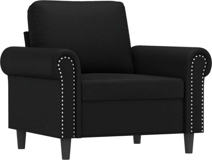 VidaXL Fauteuil 60 cm kunstleer zwart - Foto 4