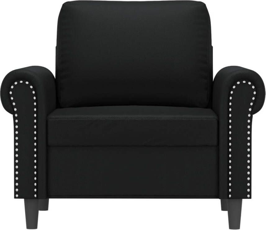 VidaXL Fauteuil 60 cm kunstleer zwart - Foto 3