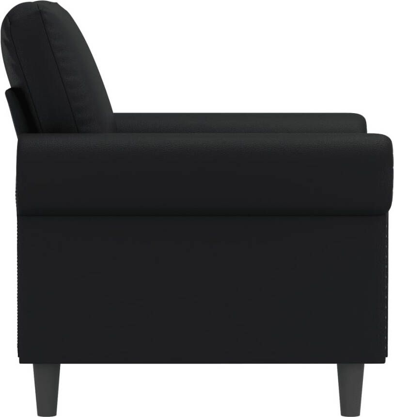 VidaXL Fauteuil 60 cm kunstleer zwart - Foto 2