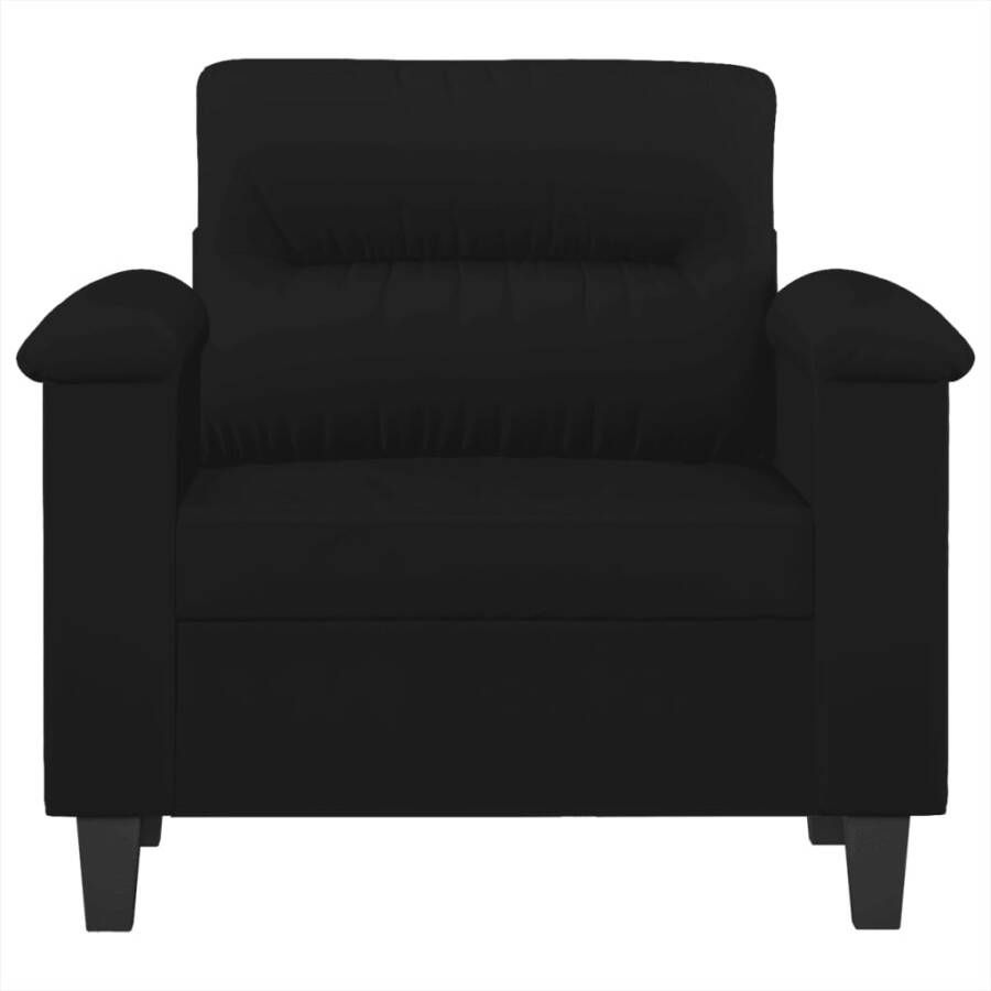 VidaXL -Fauteuil-60-cm-microvezelstof-zwart