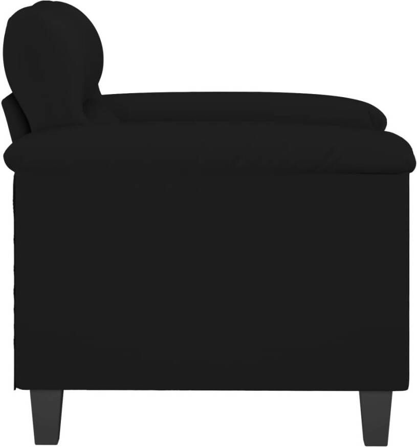 VidaXL -Fauteuil-60-cm-microvezelstof-zwart - Foto 2