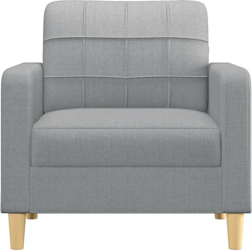 VIDAXL Fauteuil 60 cm stof lichtgrijs - Foto 2