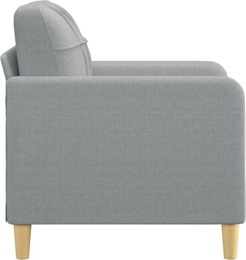 VIDAXL Fauteuil 60 cm stof lichtgrijs - Foto 3
