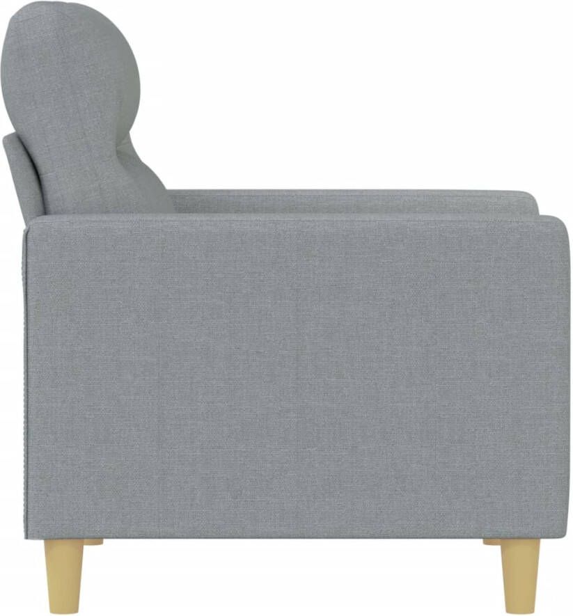 VIDAXL Fauteuil 60 cm stof lichtgrijs - Foto 4