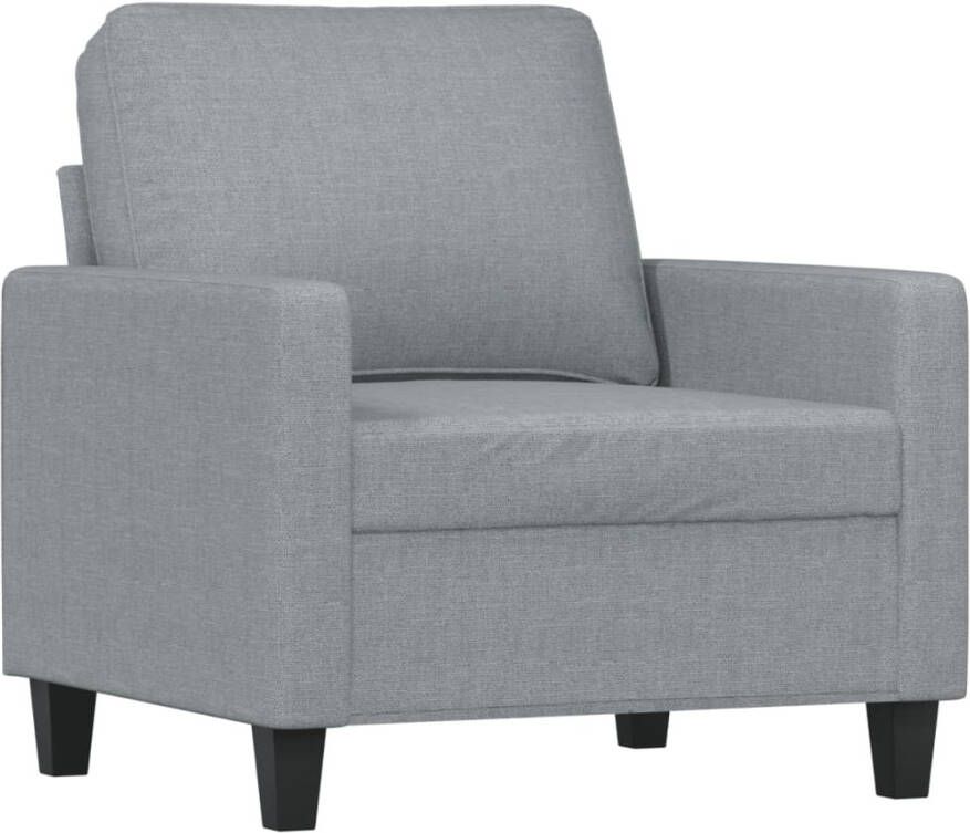 VIDAXL Fauteuil 60 cm stof lichtgrijs - Foto 6