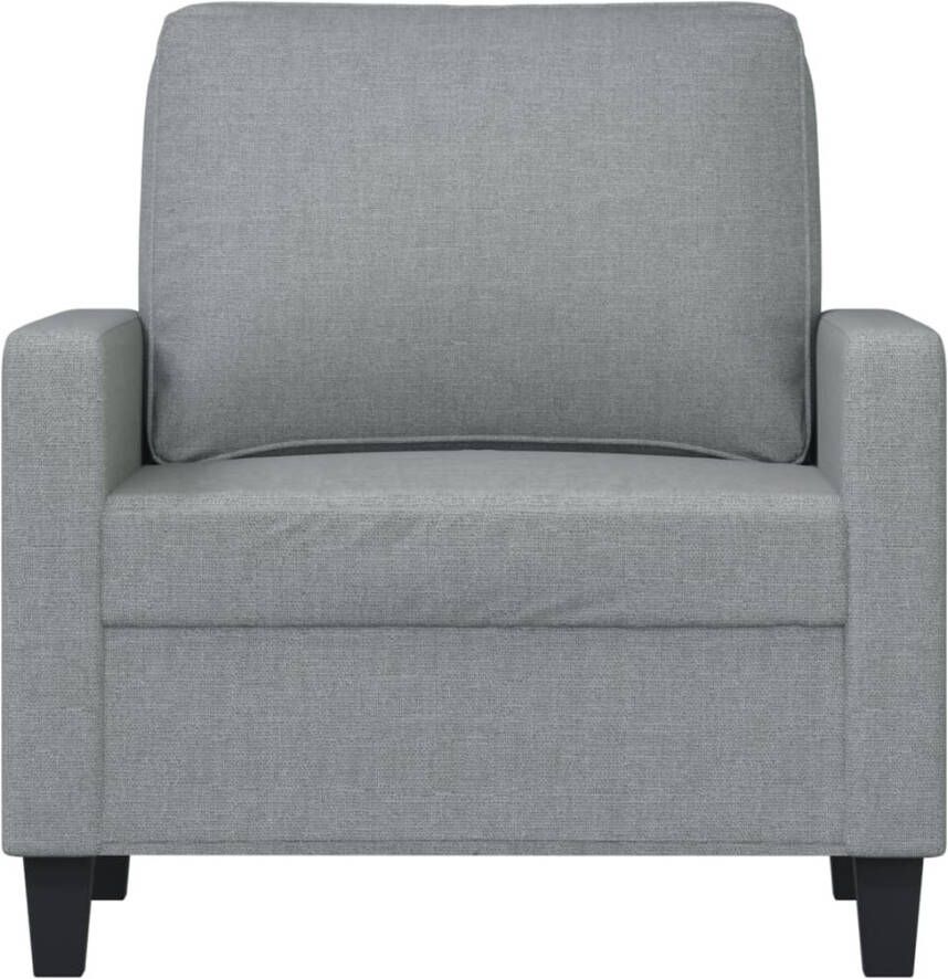 VIDAXL Fauteuil 60 cm stof lichtgrijs - Foto 2