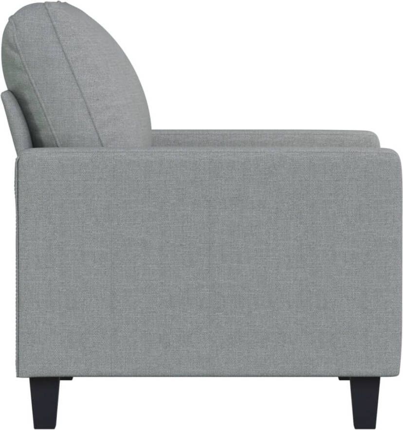 VIDAXL Fauteuil 60 cm stof lichtgrijs - Foto 3